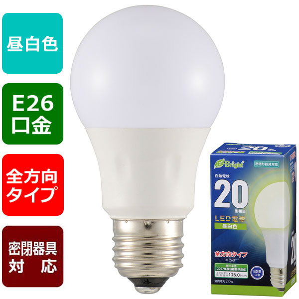 LEDŵ 20/252lm/2.0W//E26/۸260/̩ķб06-4338 LDA2N-G AG27 4971275643383LEDŵ 20/252lm/2.0W//E26/۸260/̩ķб06-4338 LDA2N-G AG27 4971275643383