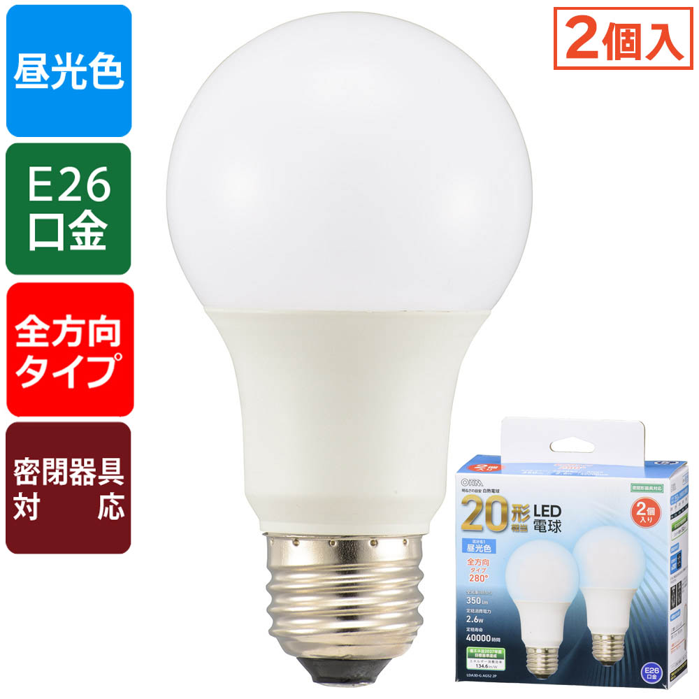 LEDŵ 20/350lm//E26/۸280/̩ķб/206-4703 LDA3D-G AG52 2P 4971275647039LEDŵ 20/350lm//E26/۸280/̩ķб/206-4703 LDA3D-G AG52 2P 4971275647039