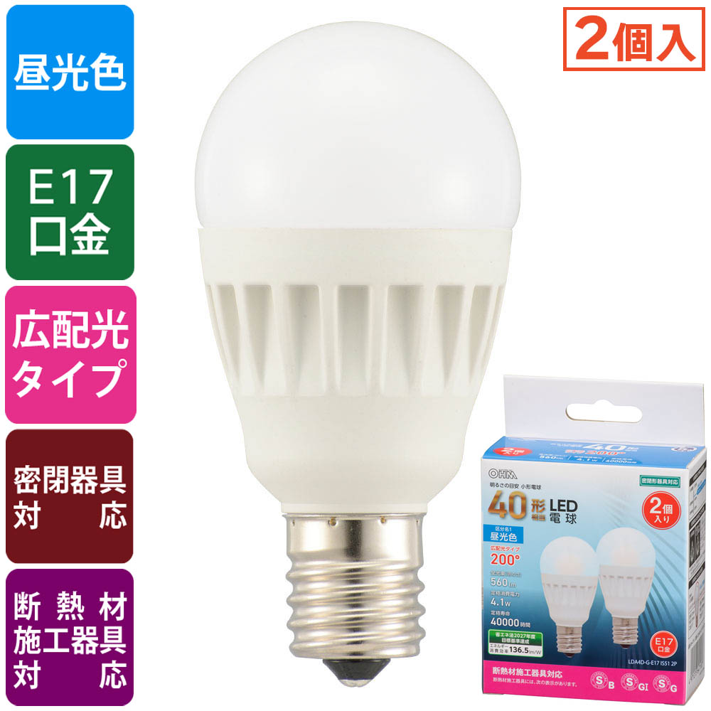 LEDŵ 06-4718 LDA4D-G-E17 IS51 2P 4971275647183LEDŵ 06-4718 LDA4D-G-E17 IS51 2P 4971275647183